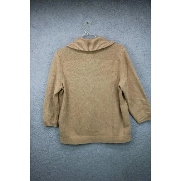 Ralph Lauren Jeans Co. Women's Sweater-Size XL-Neck Zip-3/4 Sleeves - Picture 7 of 8